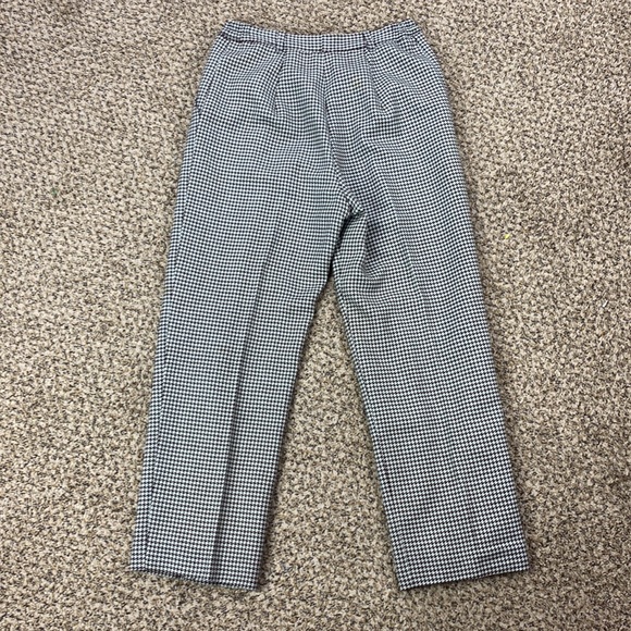 Vintage J'envie Herringbone Houndstooth Heritage Wool Trouser Pants - Picture 6 of 13